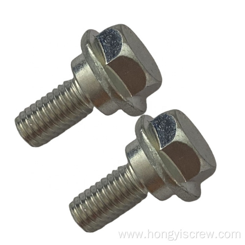 Hex Head Flange washer Bolt Zinc Plated